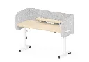 4 - Avail Go Height-adjustable Mobile Desk with PET Screen and Secondary Shelf_MFAS_TP03.webp