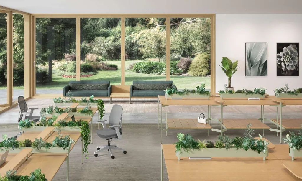 5 - Longhouse Bench and High ench with Planters.webp