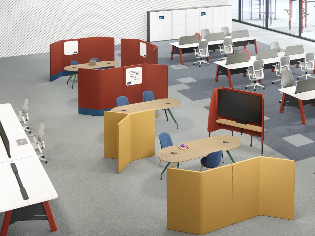 001_1 - Birds Divider, Birds Oblong Table, Astrid Cafe Chair and Born Double Bench.webp