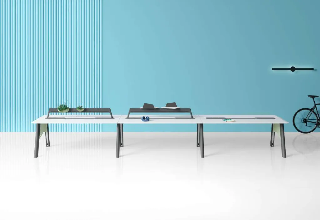 5 - Born Premium Double Bench with Planter and Trapezoid Shared Shelf.webp