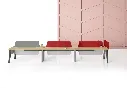 2 - Born Basic Double Bench MFC Chamfered Edge Worktop with Straight Mid-leg, and Fabric Screen_MD01_MD09.webp