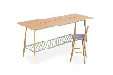 3 - Commons Veneer - Island High Table with Slot and USB Port and Please High Chair.webp