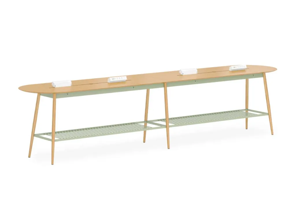 16 - Commons Veneer - Oblong Island High Table with Slot, USB Port and LX1_VRO_SA.webp