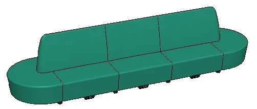 ALL AROUND Island Modular Sofa Long