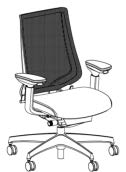 Duora2 High Back Chair, 3D PU Armrests