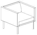PERCH Sofa, 1-seat