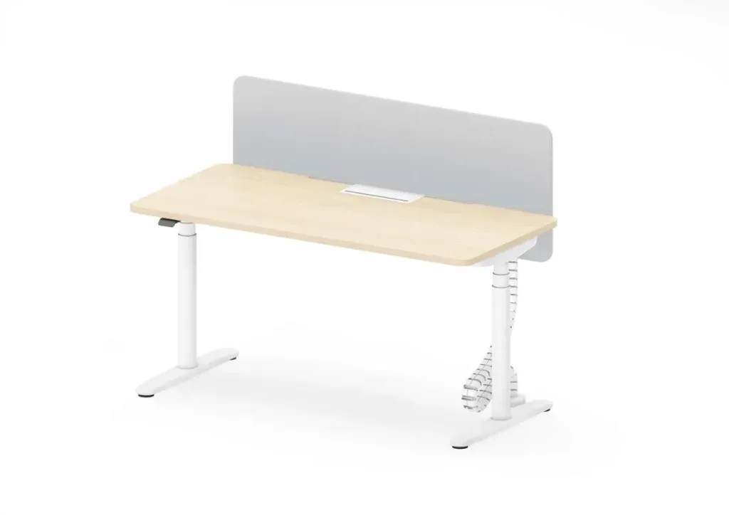 [Set-AVG1P-H] AVAIL GO HAD Single Desk 1 Person (Warm white - H)